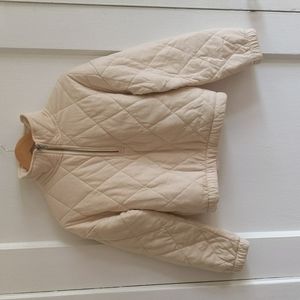 Cozy quilted half-zip pullover sweatshirt